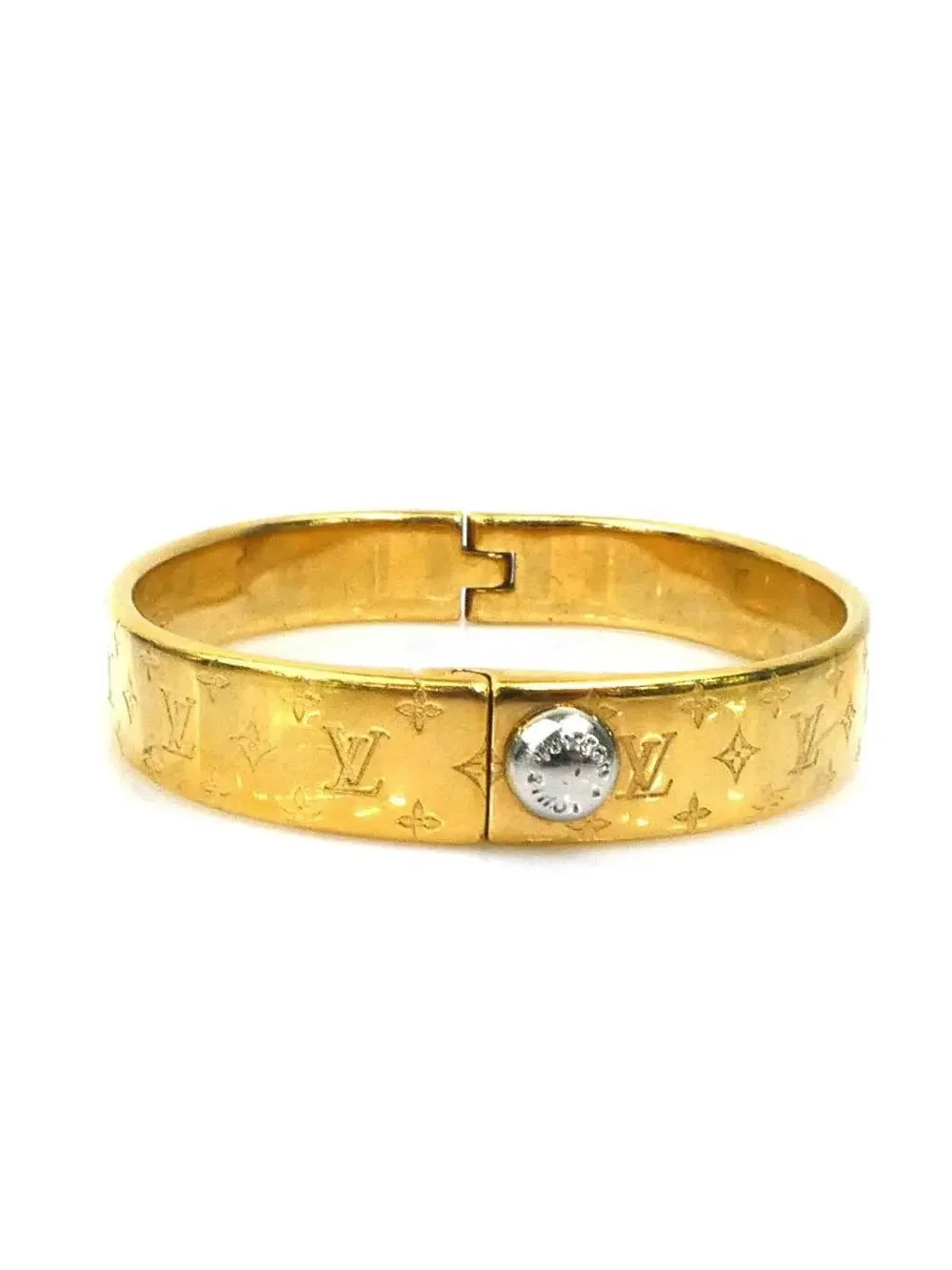 Auth Louis Vuitton Cuff Nanogram #326236L23B